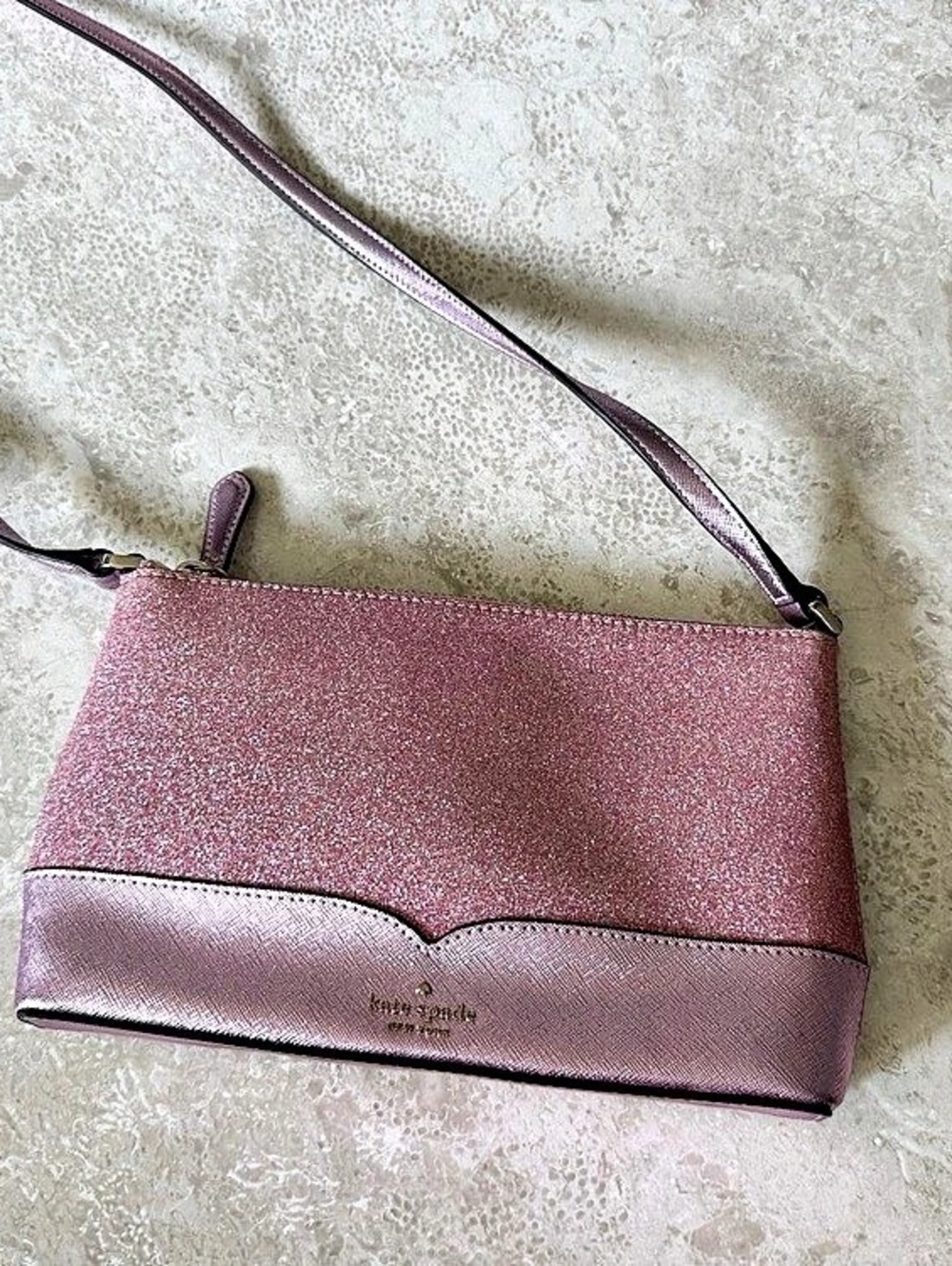 Kate Spade Glitter Crossbody Pink Bag